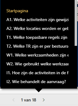 Voorbeeld van een tabblad