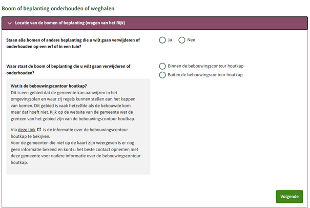 Schermafbeelding van het Omgevingsloket van de provincie Overijssel.