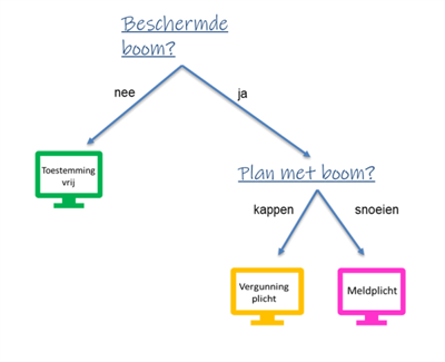 Voorbeeld van een beslisboom
