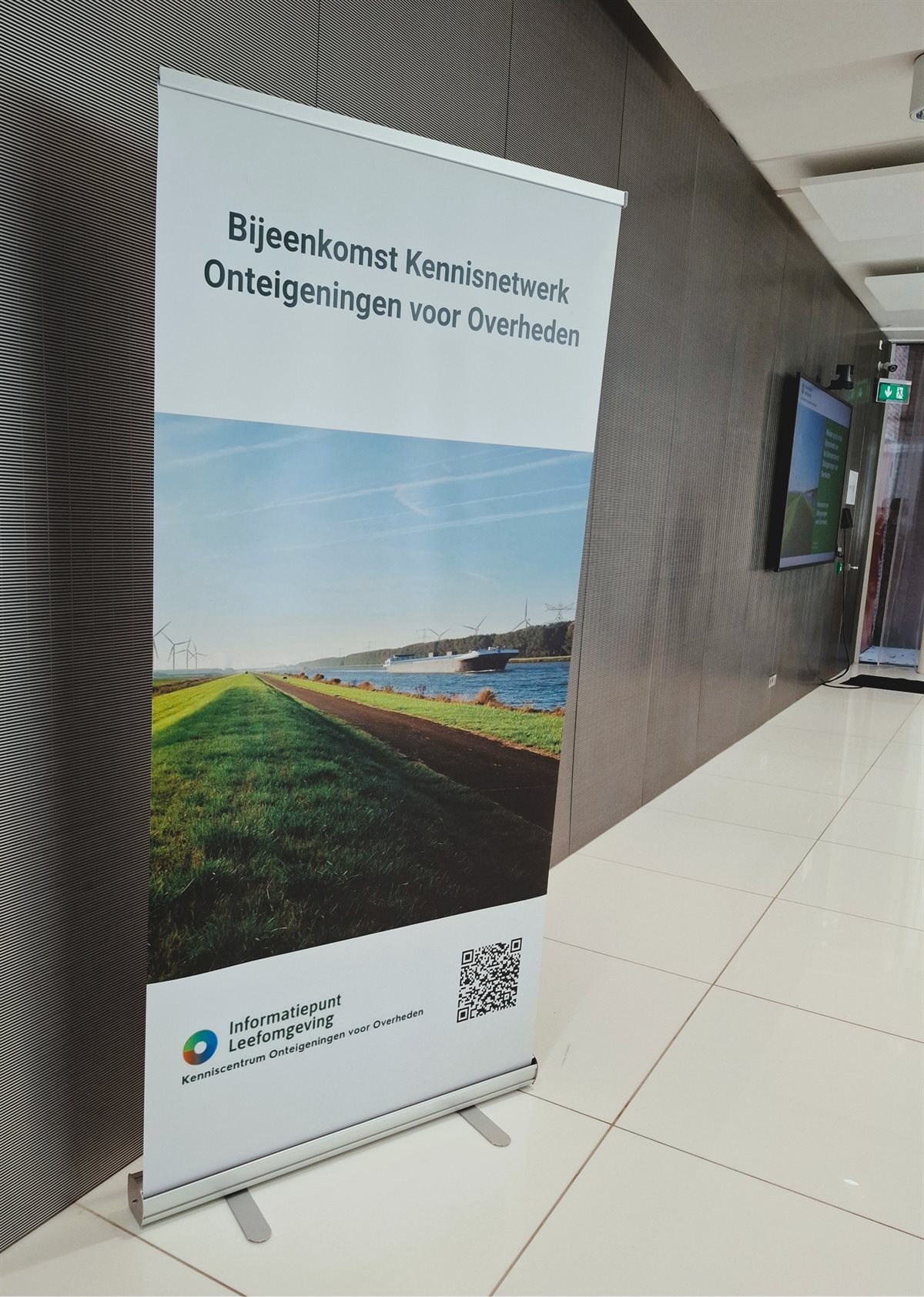 Banner bijeenkomst Kennisnetwerk Onteigening voor Overheden.