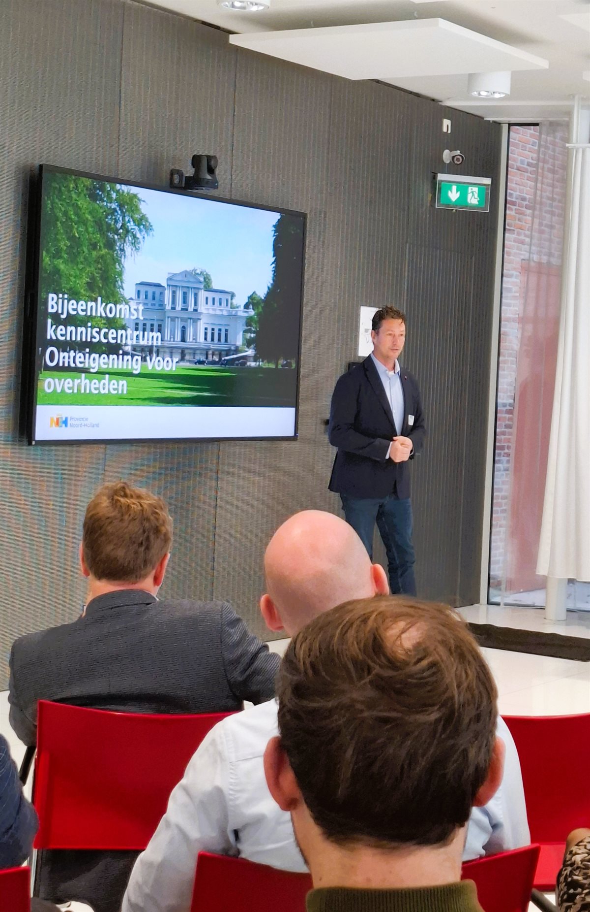 Een van de sprekers, van de provincie Noord-Holland.
