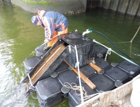 Opstelling ELFI bij Zuidersluis