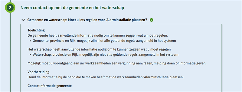 Omgevingsloket_Vergunningcheck_NeemContactOp_Toestemmingsvrij