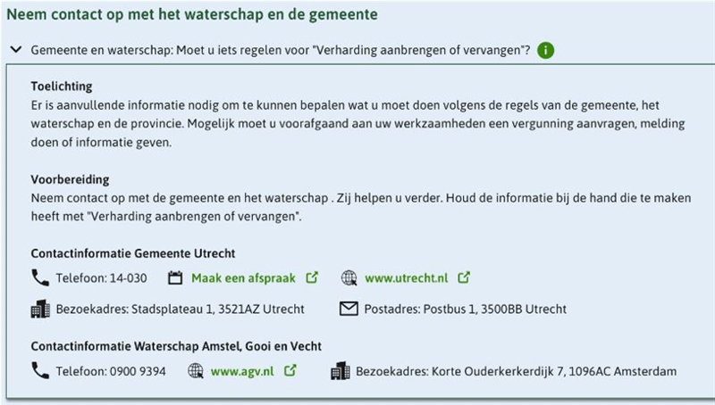 Voorbeeld oude situatie
