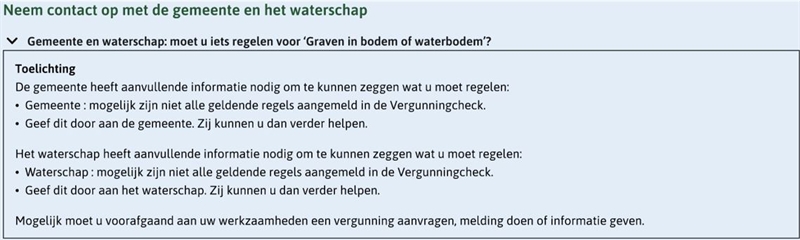 Voorbeeld nieuwe situatie