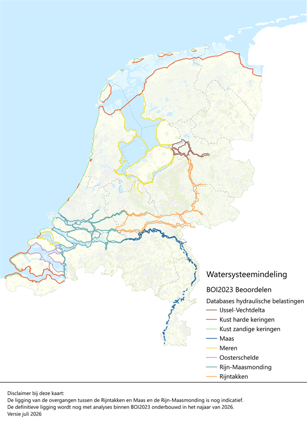 Kaart Dijktrajecten watersystemen IPLO_300 dpi